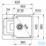 чертеж Кухонная мойка Franke UBG 611-62 114.0574.950