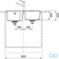 технічна схема Кухонна мийка Franke Urban UBG 620-78 114.0574.971